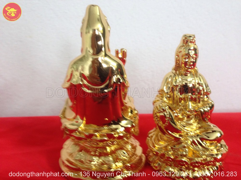 Địa chỉ bán tượng Phật bằng Đồng Quán Thế Âm Bồ Tát đẹp để trong ô tô