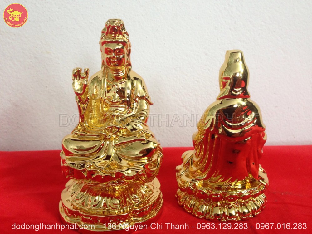 Địa chỉ bán tượng Phật bằng Đồng Quán Thế Âm Bồ Tát đẹp để trong ô tô
