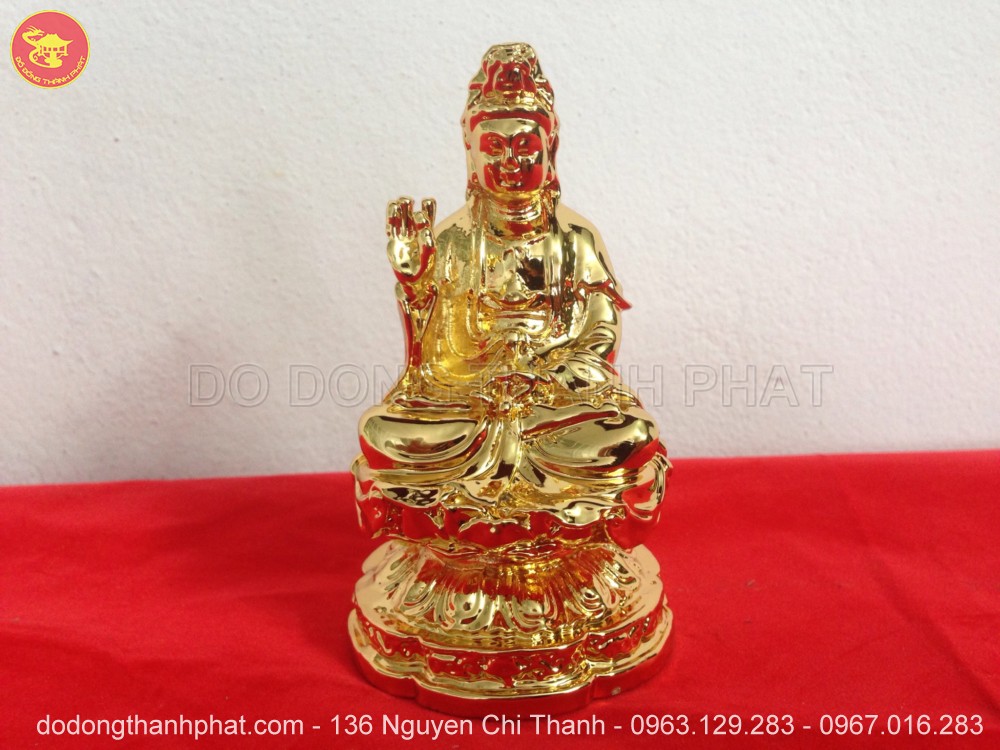 Địa chỉ bán tượng Phật bằng Đồng Quán Thế Âm Bồ Tát đẹp để trong ô tô