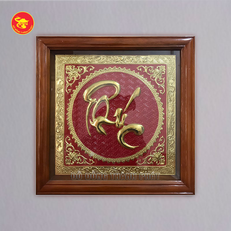 tranh chữ phúc bằng đồng hán nôm