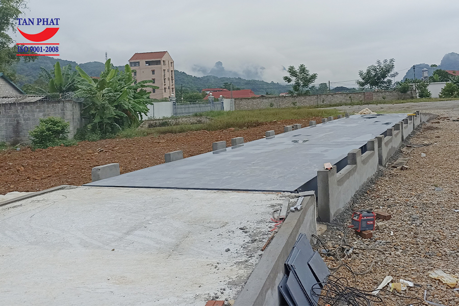 Lắp đặt hoàn thiện trạm cân điện tử 150 tấn tại KCN Chu Trinh, Cao Bằng