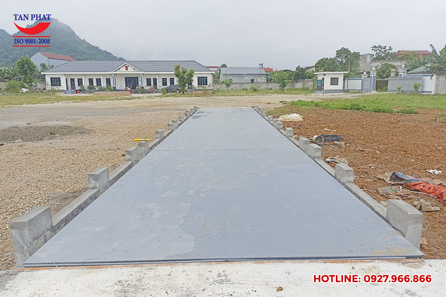 Lắp đặt trạm cân điện tử 150 tấn tại KCN Chu Trinh, Cao Bằng