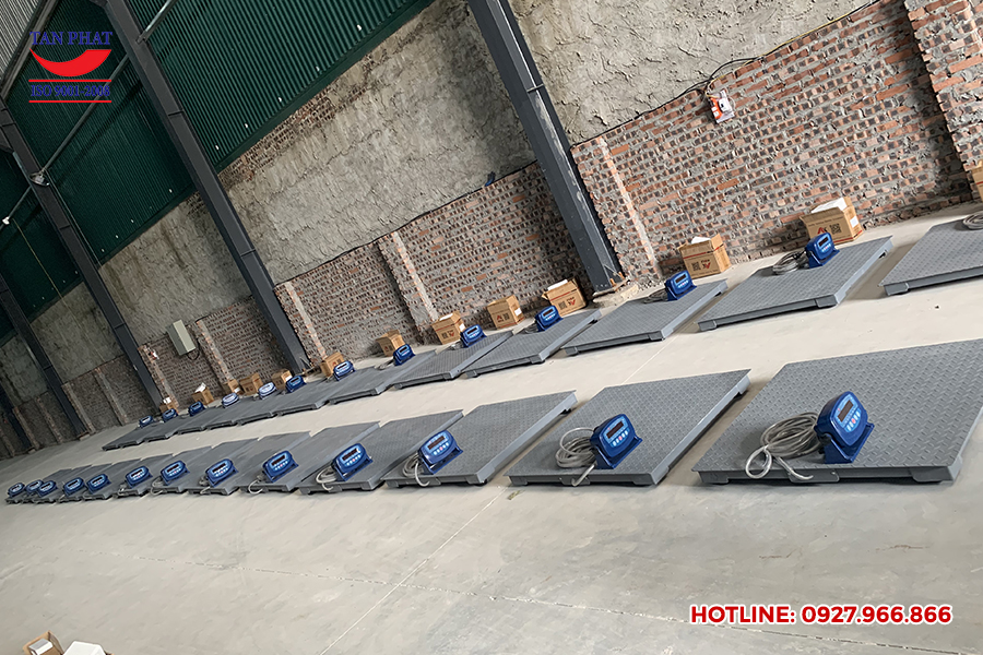 27 Bộ cân sàn điện tử 1 tấn giao tại Thanh Hóa