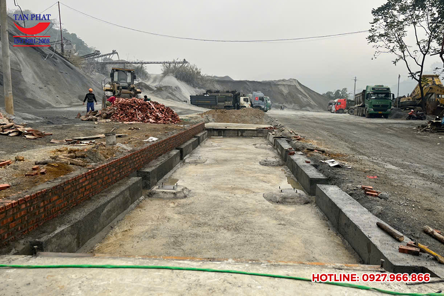 Hố cân sau khi thi công xây dựng hoàn thiện