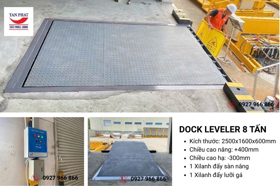 Dock Leveler 8 tấn lắp đặt tại Bắc Giang