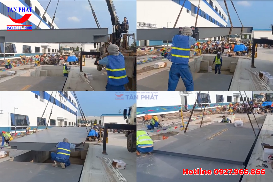 Dự án lắp đặt trạm cân ô tô điện tử 80 tấn tại Bắc Giang