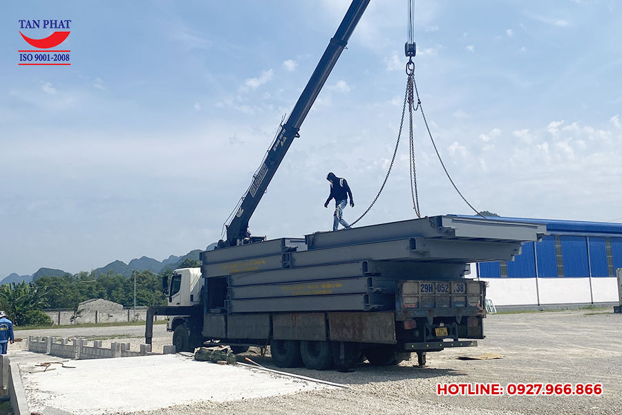 Lắp đặt trạm cân điện tử 150 tấn tại Cao Bằng