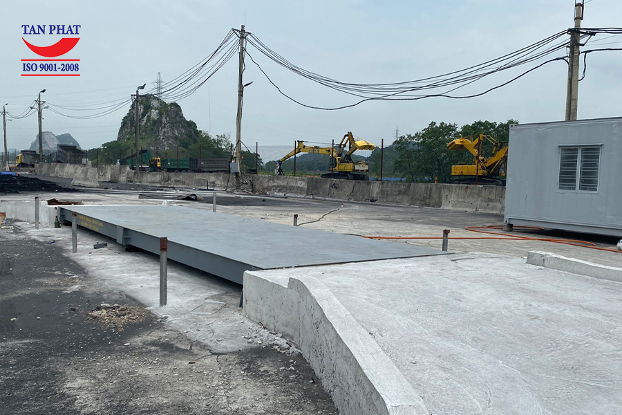 Bàn cân 80 tấn kết cấu thép