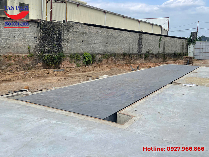 Bàn cân ô tô 120 tấn 18x3m lắp đặt tại Lương Sơn, Hòa Bình