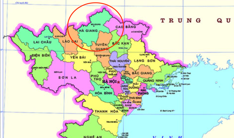 bản đồ tỉnh Hà Giang