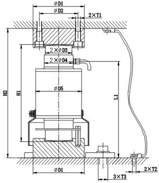 Bản vẽ cơ khí loadcell ZSFB-D Amcells