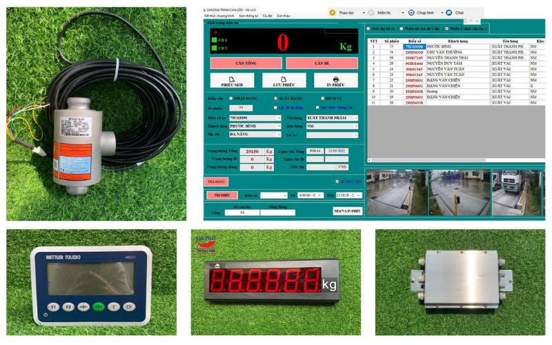 Phụ kiện cân sản xuất chính hãng Mettler Toledo (Mỹ - Thụy Sỹ) lắp đặt trong cân điện tử 40 tấn