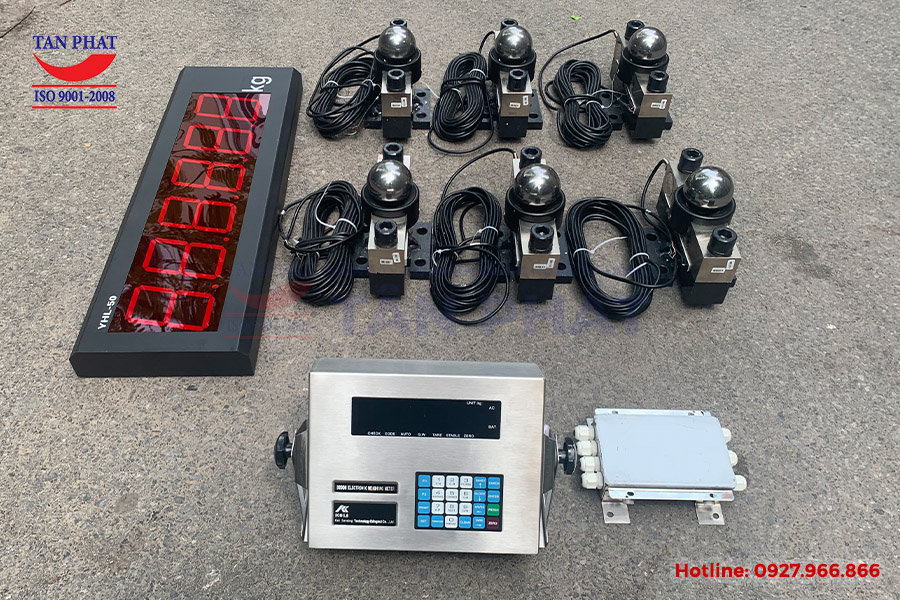 Trạm cân điện tử 150 tấn lắp tại Hải Phòng sử dụng bộ thiết bị cân chuẩn tín hiệu kỹ thuật số hiện đại