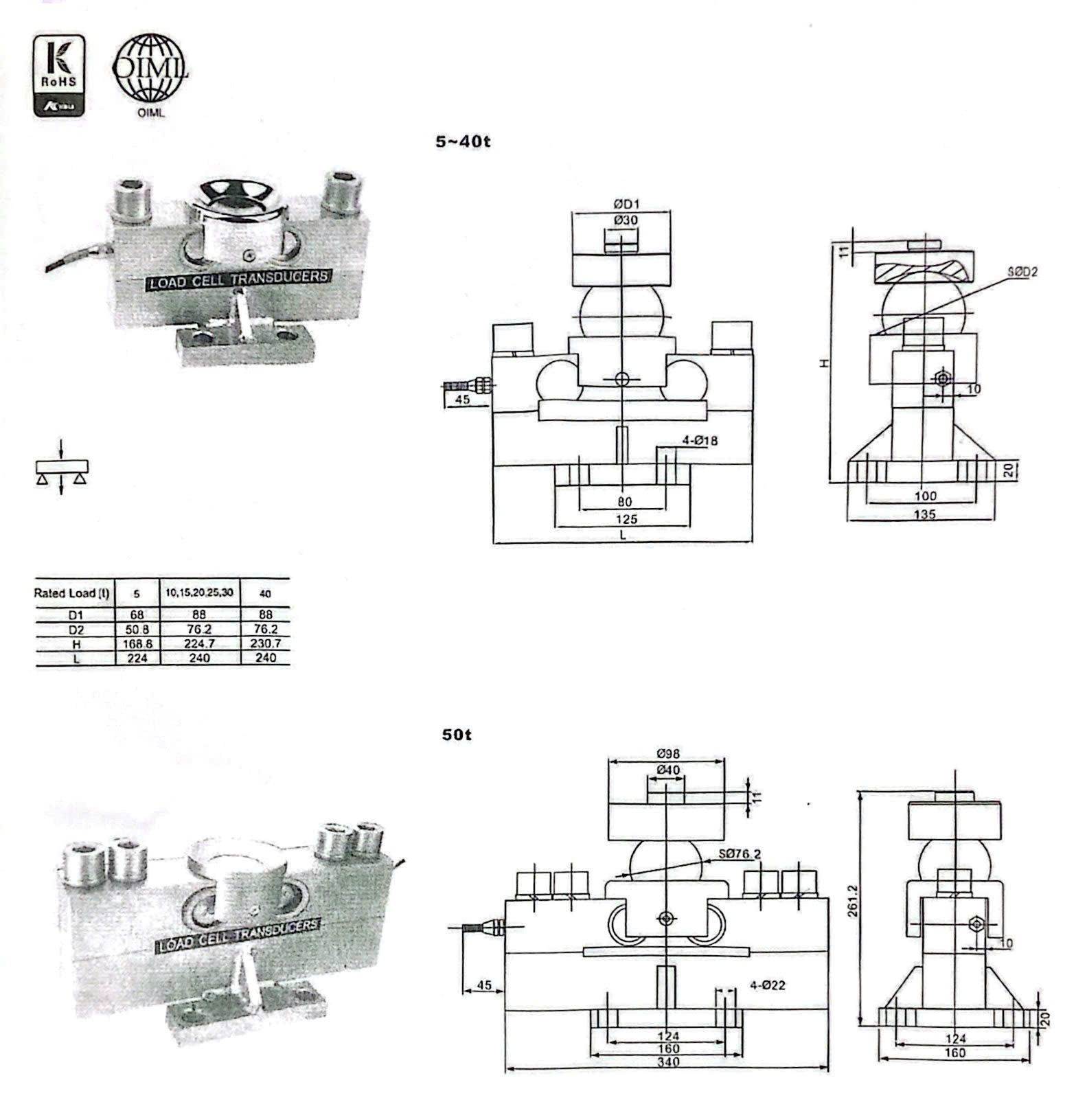 LOADCELL QSA 10 TẤN KELI