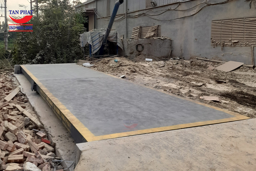 Cân 60 tấn dài 12x3m lắp tại Hải Phòng