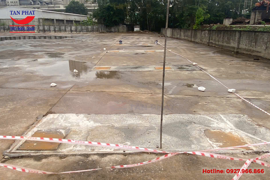 Cân điện tử 100 tấn lắp đặt tại Nghi Sơn, Thanh Hóa