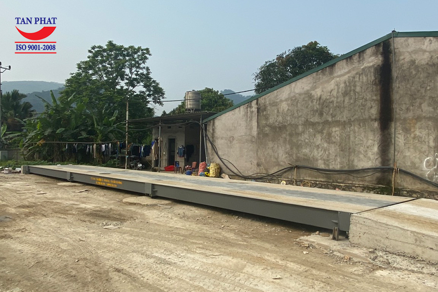 Cân điện tử 120 tấn 18x3m lắp đặt hoàn thiện