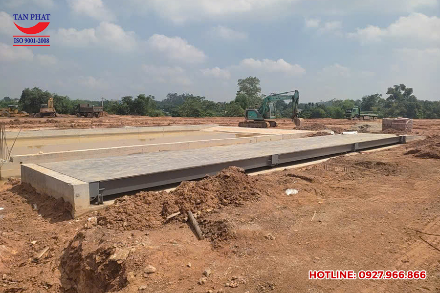 Cân điện tử 120 tấn 18x3m lắp tại Đông Thành, Phú Thọ