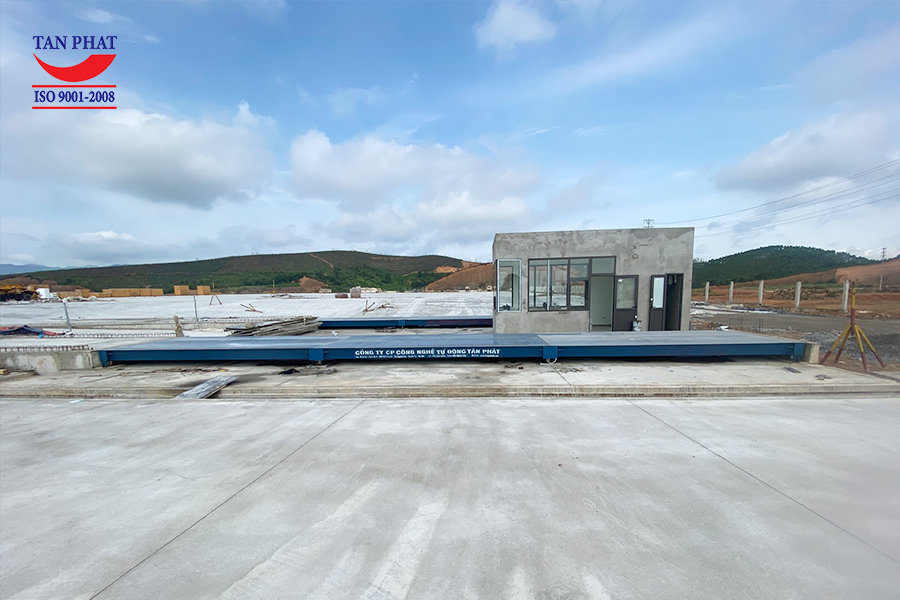 Cân điện tử 60 tấn kích thước 18x3m lắp đặt tại Cẩm Khê, Phú Thọ