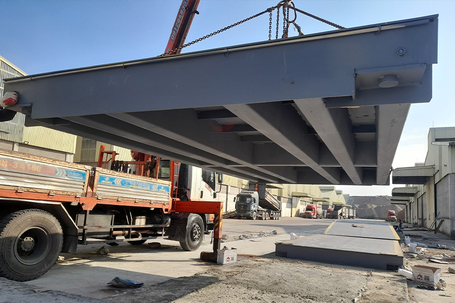 Hình ảnh kết cấu dầm cân 80 tấn lắp đặt ở Quảng Ninh