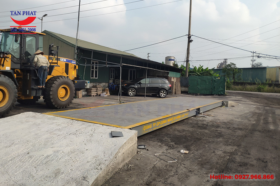 Cân điện tử 80 tấn 12x3m lắp đặt tại Hạ Long, Quảng Ninh.