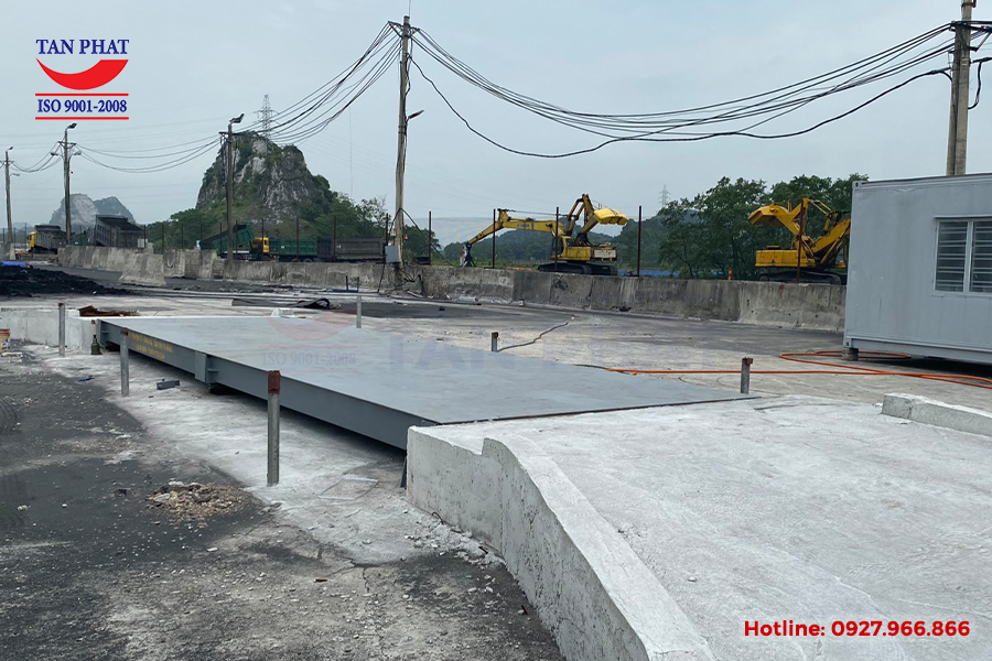 Dự án trạm cân điện tử 10 tấn dài 10m rộng 3m lắp tại Thủy Nguyên, Hải Phòng.
