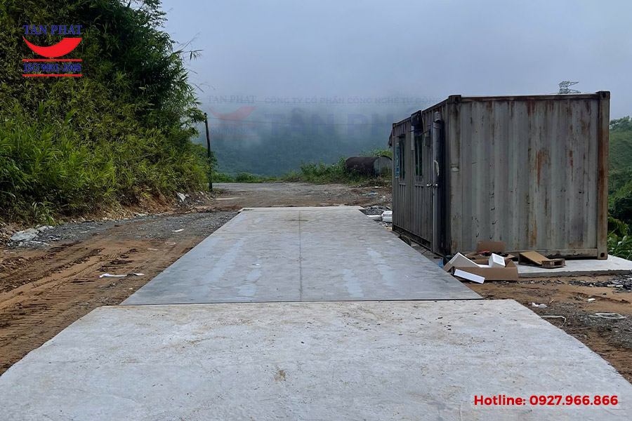Cân điện tử 80 tấn lắp tại huyện Mường Tè, Lai Châu