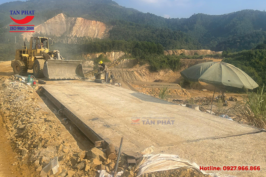 Cân ô tô 120 tấn (sàn bê tông) lắp đặt tại tỉnh Hòa Bình