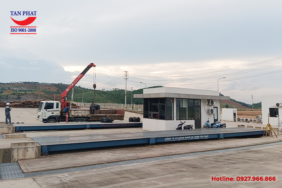 Dự án cân ô tô 60 tấn (18x3m) hoàn thiện lắp đặt tại KCN Tam Nông, Phú Thọ.