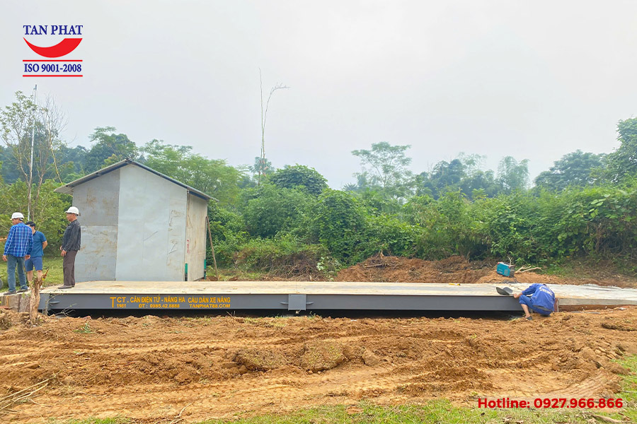 Cân ô tô 80 tấn (10x3m) lắp tại Tuyên Quang