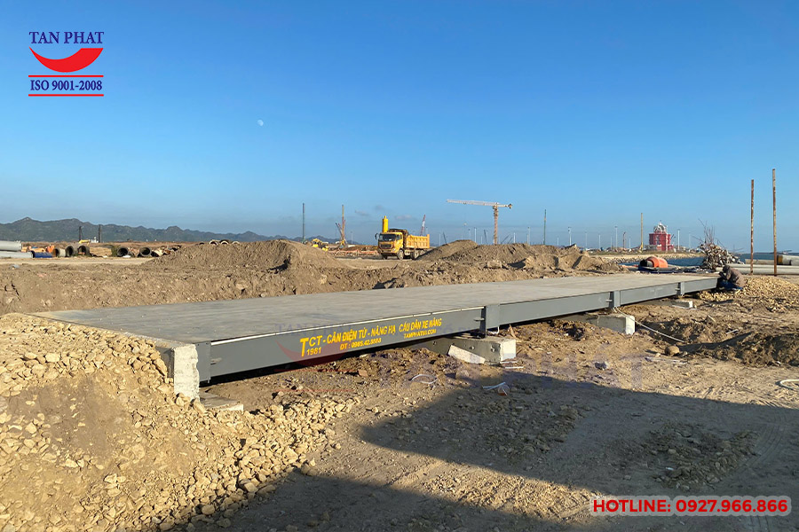 Trạm cân ô tô điện tử 120 tấn lắp tại Thái Nguyên