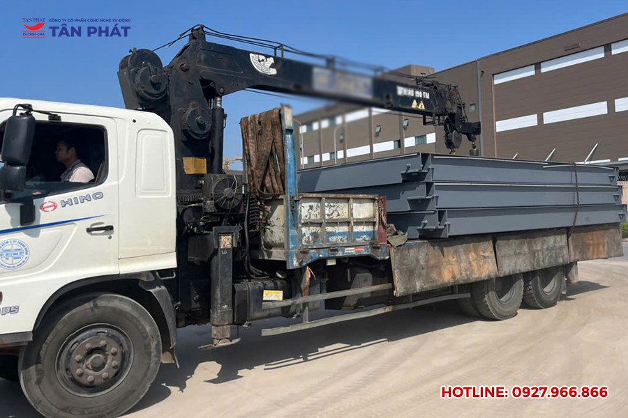 Vận chuyển cân ô tô điện tử 150 tấn đến vị trí lắp đặt tại Hải Phòng