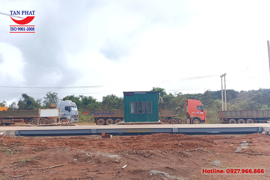 Lắp đặt cân ô tô tại Lào