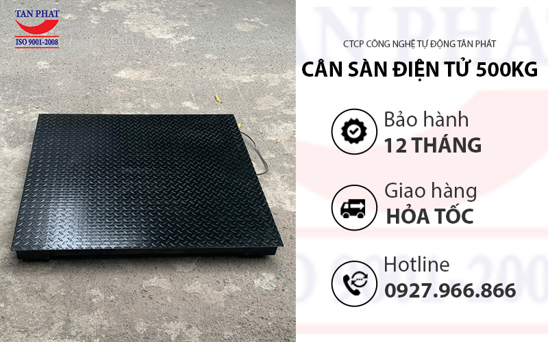 Cân sàn điện tử 500kg Tân Phát