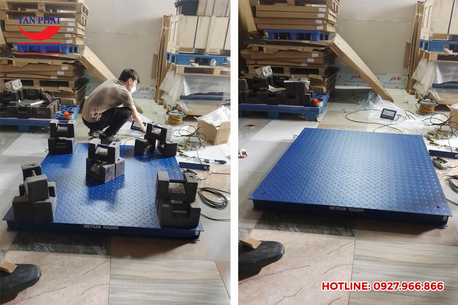 Bàn giao cân sàn điện tử 3 tấn Mettler Toledo tại Hà Nam