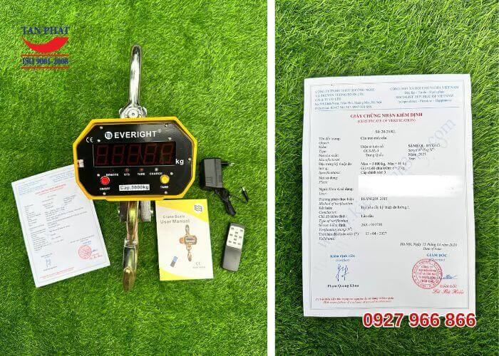 Cân treo điện tử 5 tấn OCS-SL chính hãng Everight (Đài Loan)