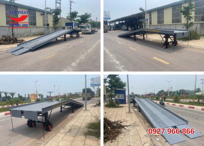Bàn giao cầu dẫn xe nâng 13m tải trọng 8 tấn tại Bắc Ninh