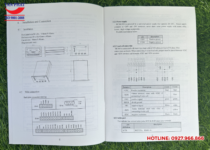 Hướng dẫn sử dụng đầu cân BC360A1 SYMC