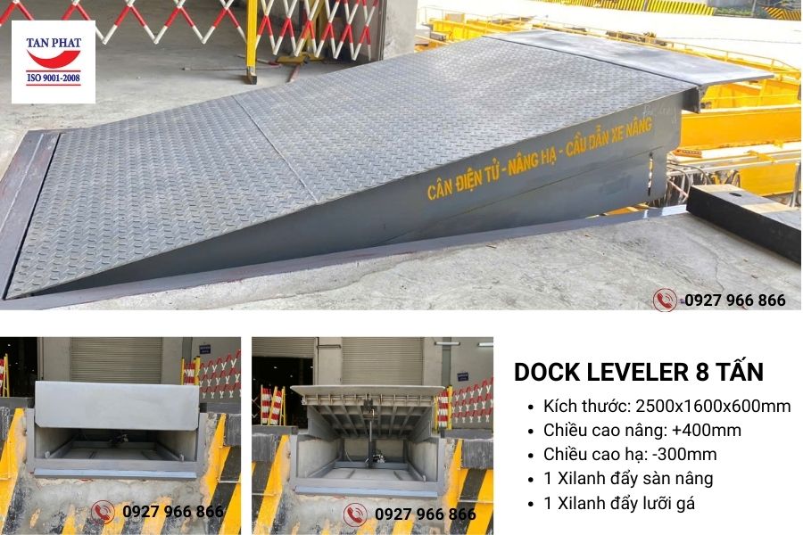 Lắp đặt dock leveler 8 tấn