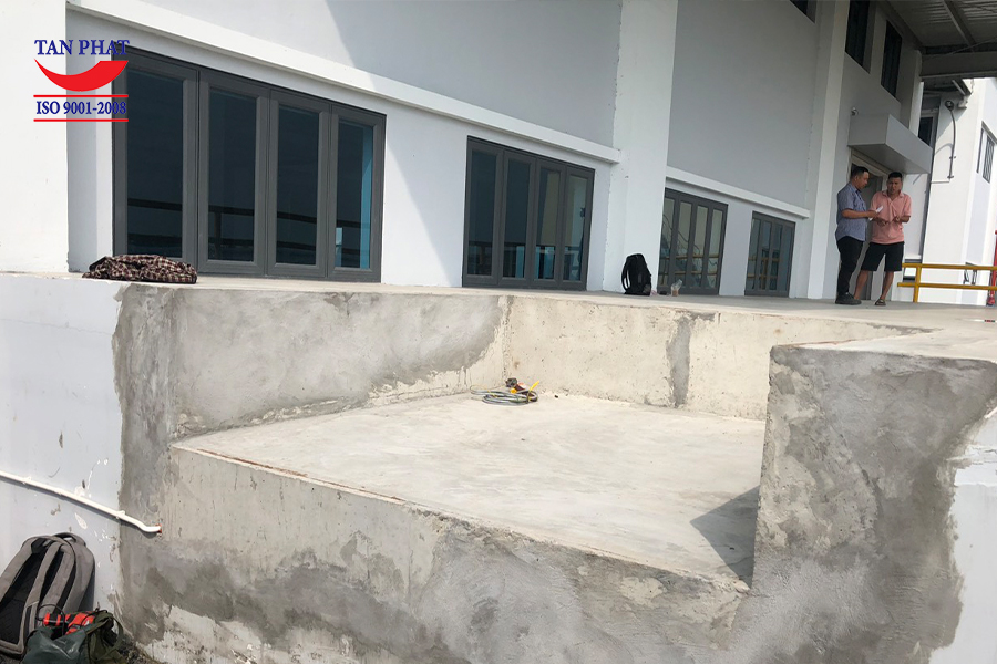 Hố dock đã hoàn thiện