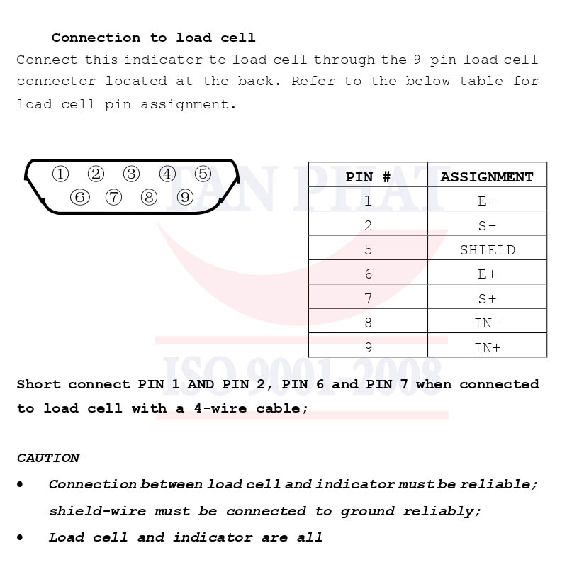 Hướng dẫn kết nối đầu cân XK3190-A9 với loadcell