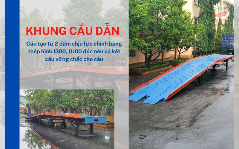 Khung cầu xe nâng thép phi gân có cấu trúc vững chắc đảm bảo khả năng chịu tải trọng cao.