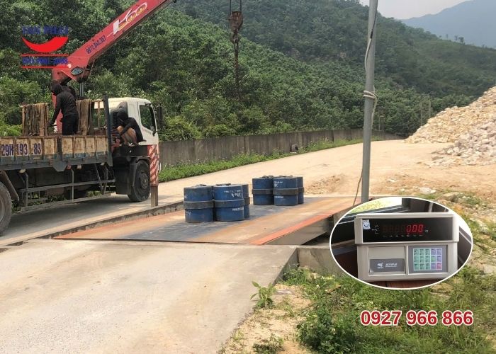 Kiểm định cân ô tô 40 tấn tại Quảng Đức, Quảng Ninh