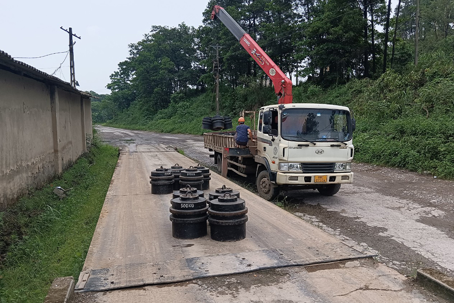 Kiểm định trạm cân 120 tấn