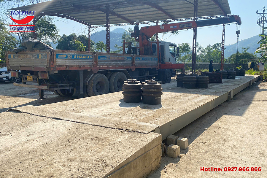 Kiểm định trạm cân ô tô 100 tấn tại huyện Đà Bắc, Hòa Bình