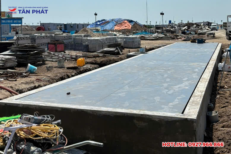 Lắp đặt cân ô tô 150 tấn tại Hải Phòng