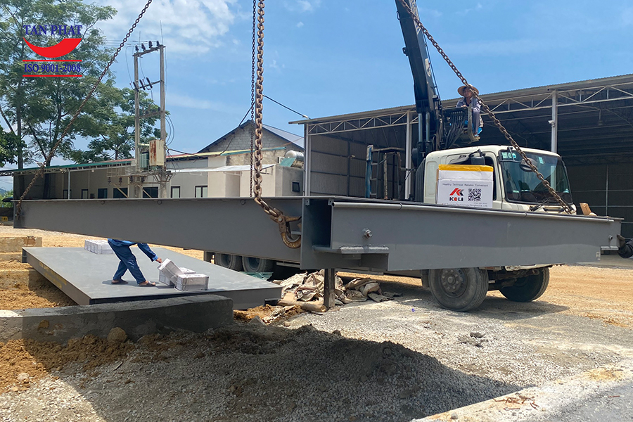 Lắp đặt trạm cân 100 tấn