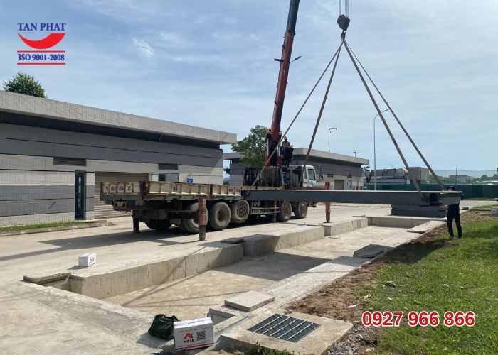 Lắp đặt trạm cân 60 tấn 18x3m chuyên nghiệp