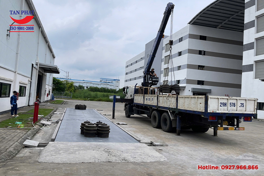 Lắp đặt trạm cân điện tử 100 tấn