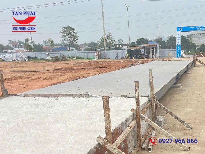 Dự án trạm cân ô tô điện tử 100 tấn lắp đặt tại KCN Yên Bình, tỉnhThái Nguyên